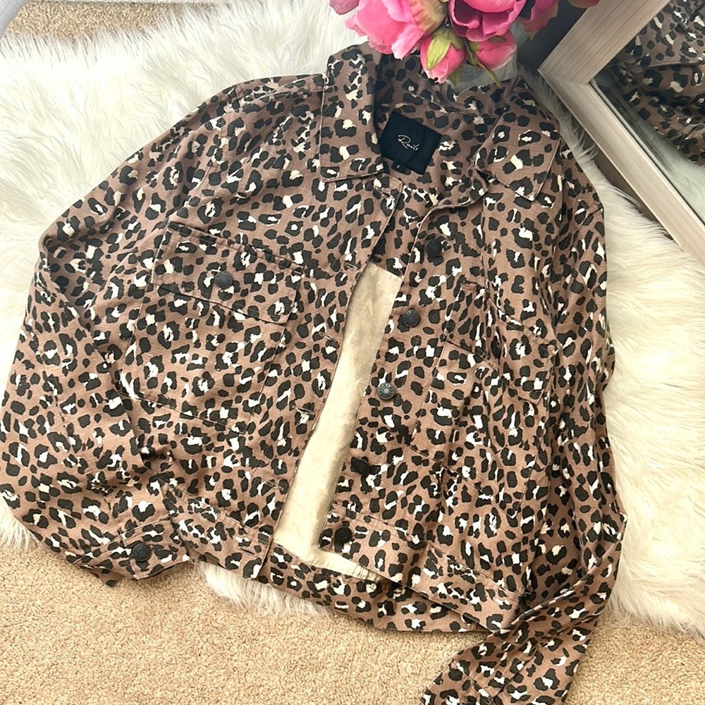 Rails Cropped Steffi Mountain Leopard Animal Prin… - image 2